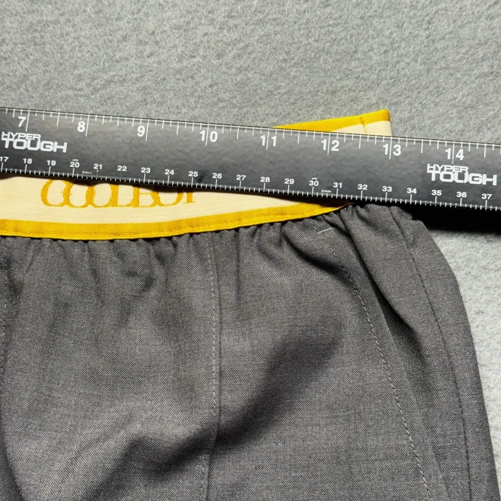 Goodboy Limited Collection Grey Wool Trousers Elastic Logo Waist GB-PT34 Size M